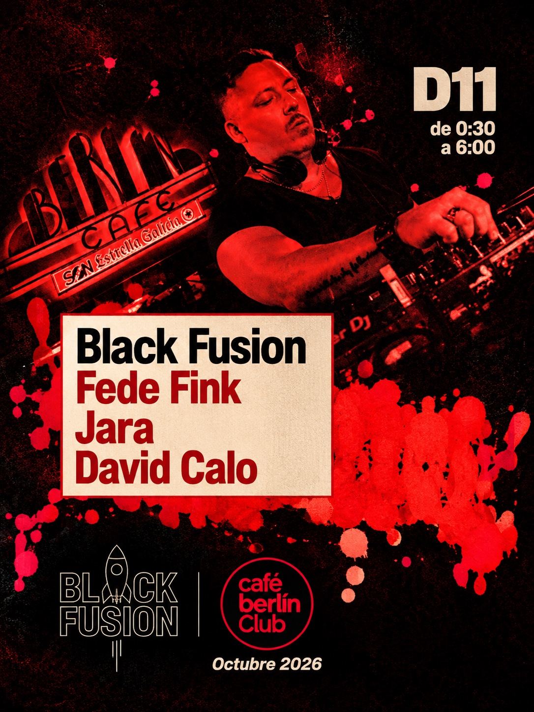 Cartel de Black Fusion · Fecha especial