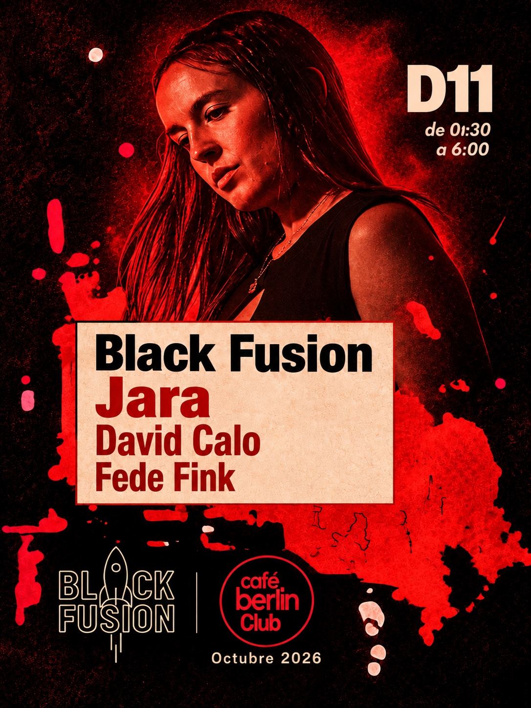 Cartel de Black Fusion · Fecha especial